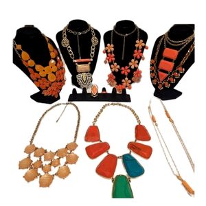 Vintage Jewelry Lot-Orange